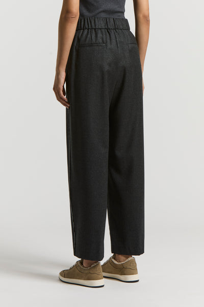 Sparkle Strip Trousers in Gray
