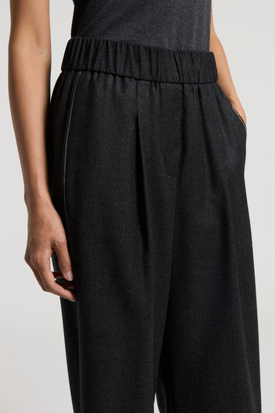 Sparkle Strip Trousers in Gray