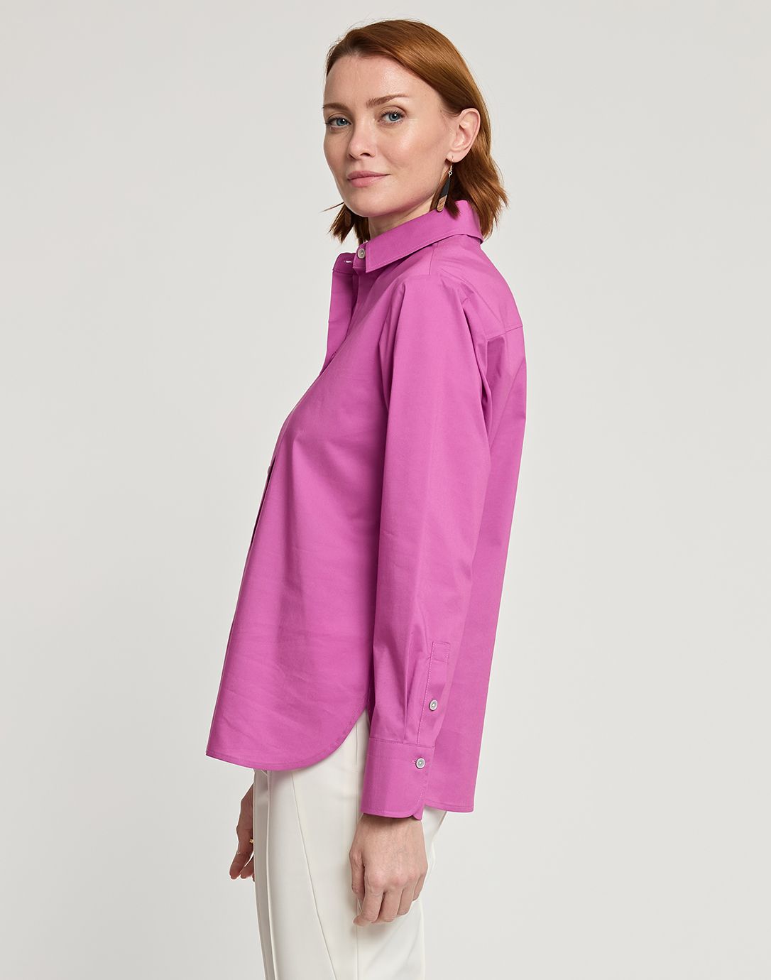 Long Sleeve Margot Blouse in Orchid