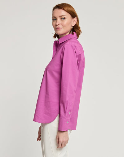 Long Sleeve Margot Blouse in Orchid