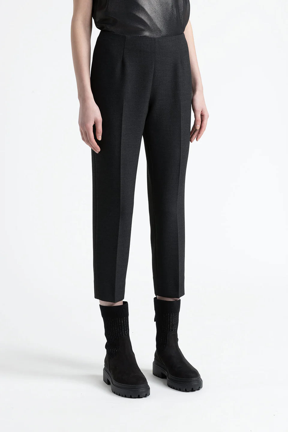 Cigarette Trousers in Graphite