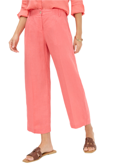 Maine Wide Leg Linen Pant in Watermelon