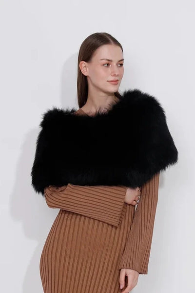 Fox Snoot with Knit - Black