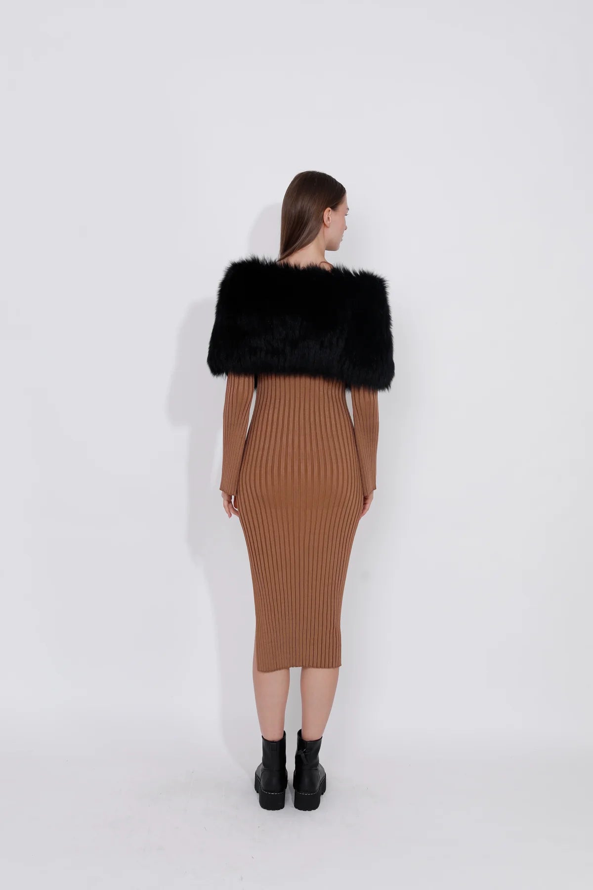 Fox Snoot with Knit - Black