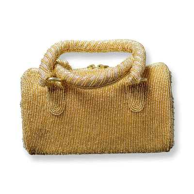 Mini Gold Diamond & Beaded Purse