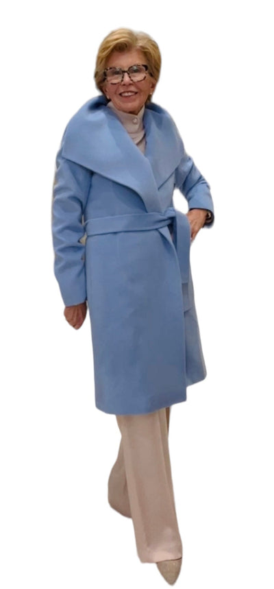 Wrap Coat - Azure