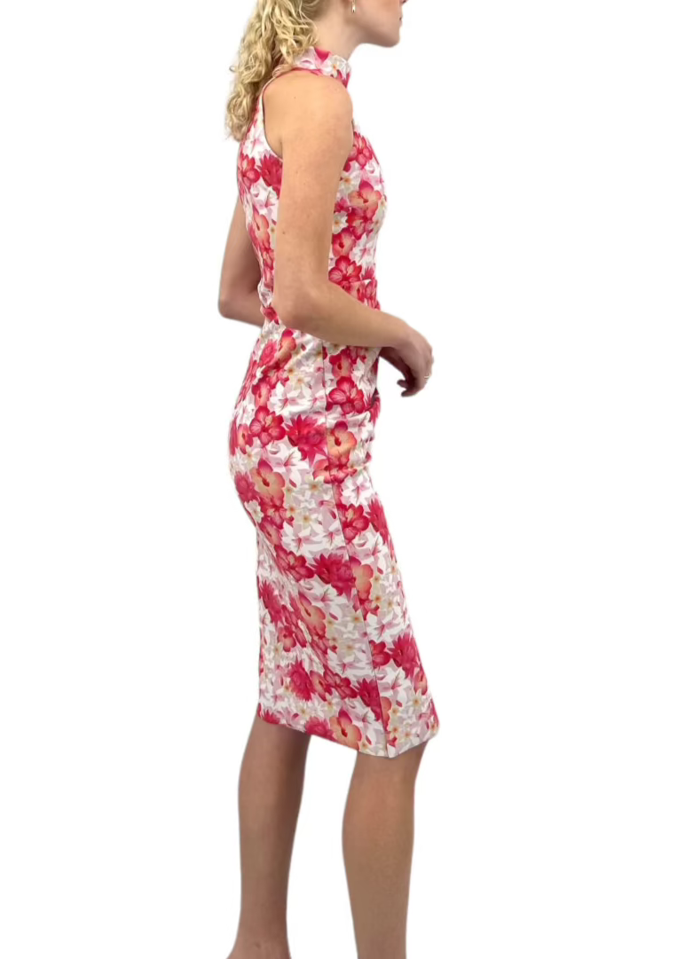 Amenadiel Print Dress in Pink Fantasia