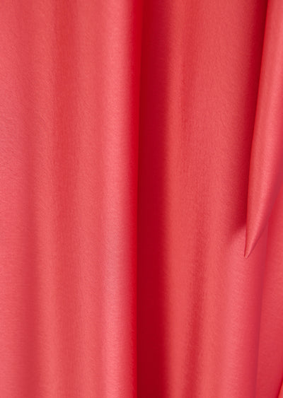 Crêpe Satin Scarf Gown in Coral