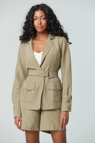 Safari Jacket Cuff Sleeve - Olive