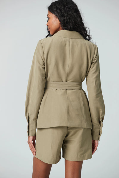 Safari Jacket Cuff Sleeve - Olive
