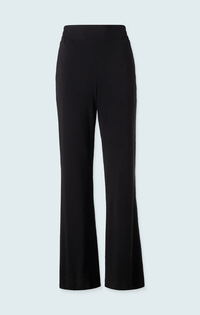 Black Straight Leg Pull Up Pant Boxer Waist Band