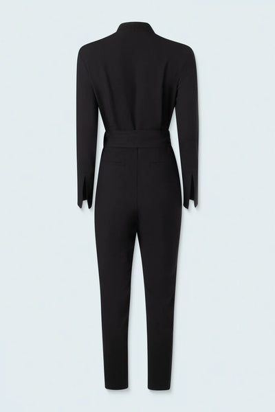 Long Sleeves Jumpsuit in Black