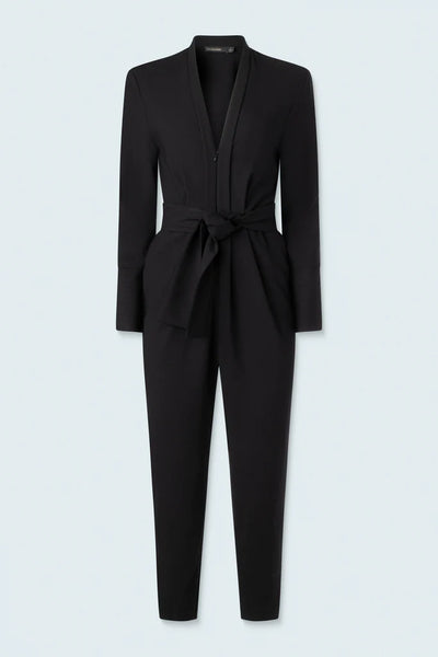 Long Sleeves Jumpsuit in Black