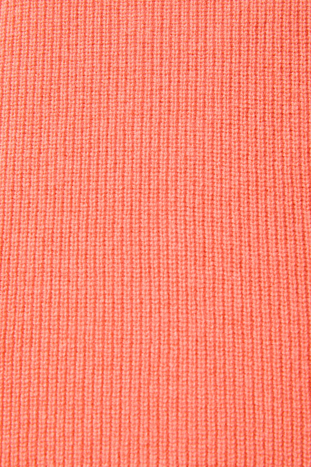 Wool, silk and cashmere turtleneck sweater- Coral