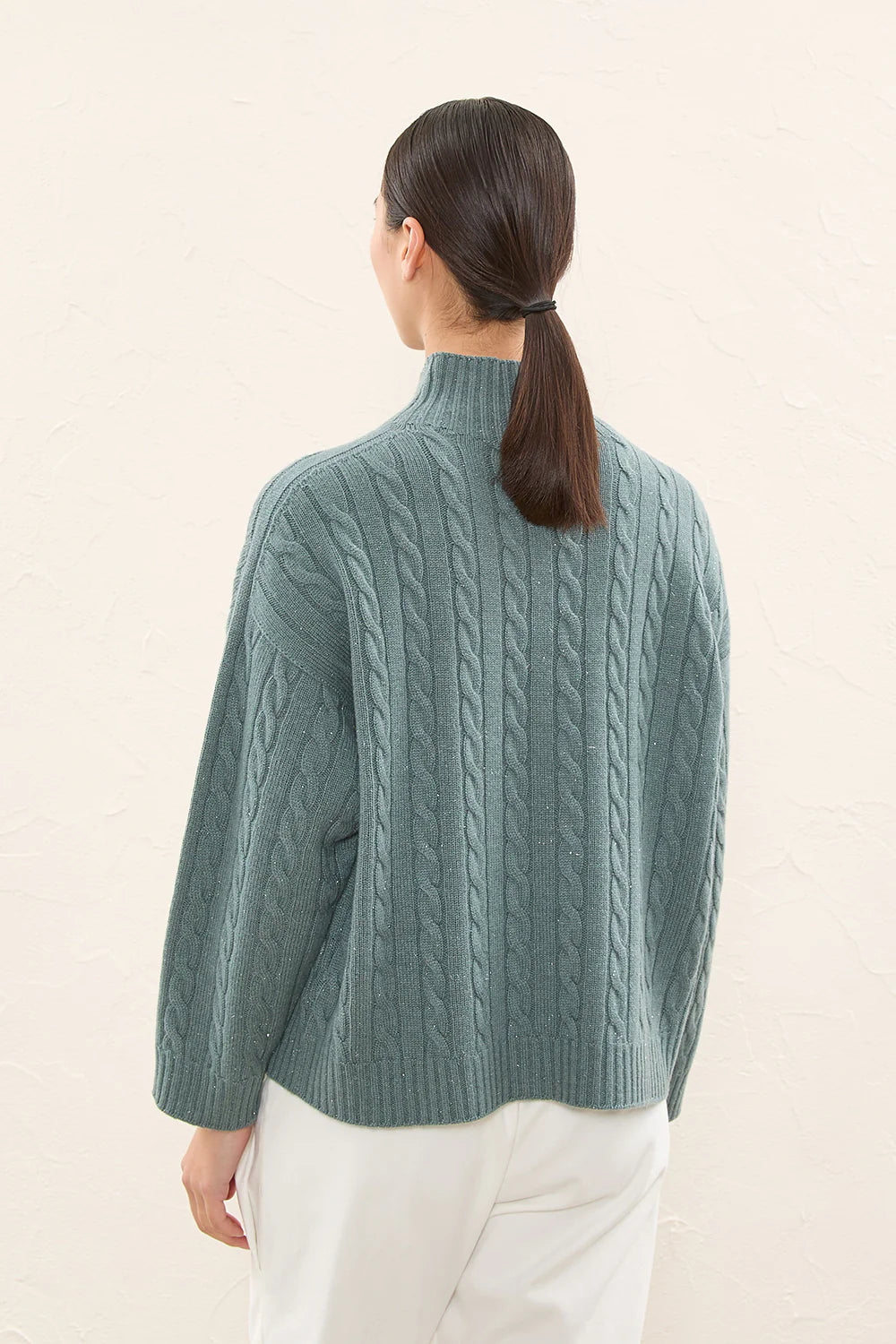 Tricot Sweater - Green Zinc