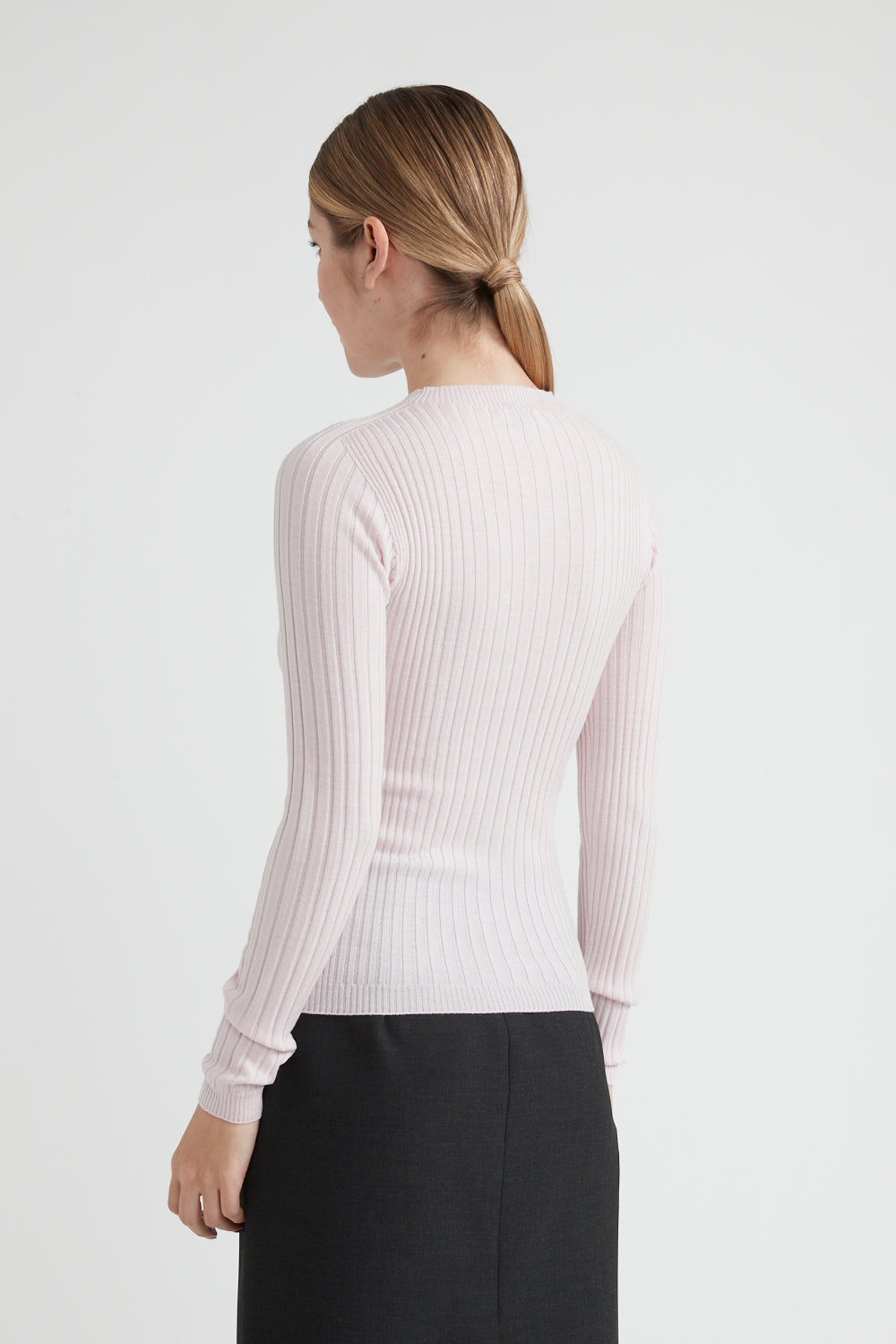 Knitted Wool Sweater in Hornbeam