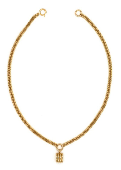 Gold Entwine Drop Necklace