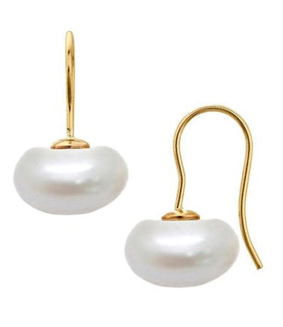 Lantern Earrings - Gold, Freshwater Pearl