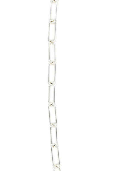 Fine Drawn Link Chain Necklace - 17" Sterling Silver