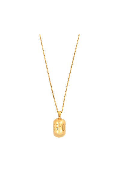 Fortune Buoy Necklace On Micro Rolo Chain