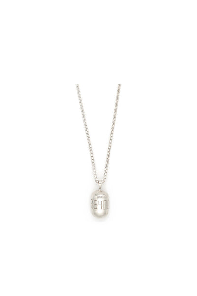 Fortune Buoy Necklace - 24" Sterling Silver Box Chain