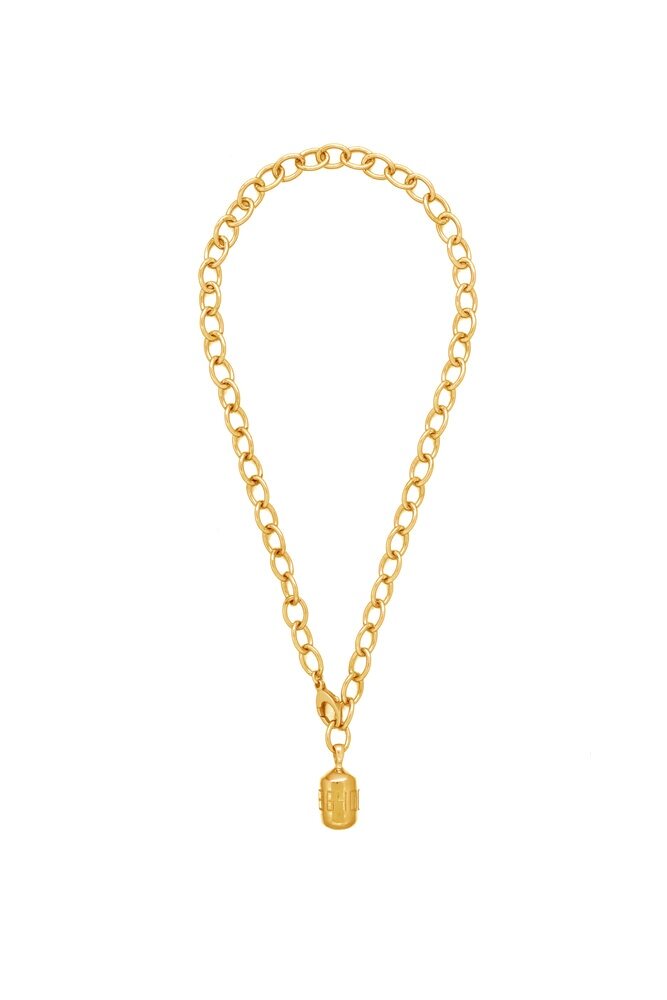 Fortune Buoy Lariat Necklace - Gold