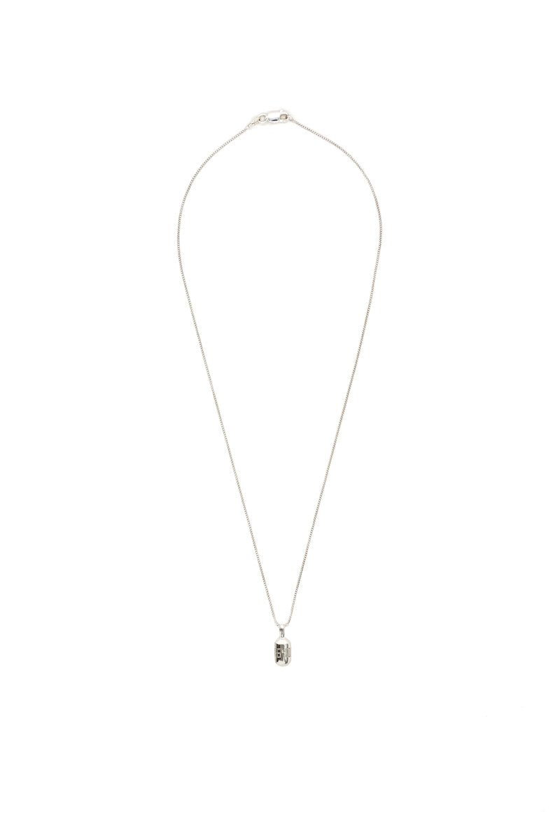 Micro Fortune Buoy Necklace Sterling Silver