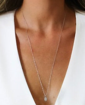 Micro Fortune Buoy Necklace Sterling Silver