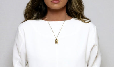 Fortune Buoy Necklace On Micro Rolo Chain