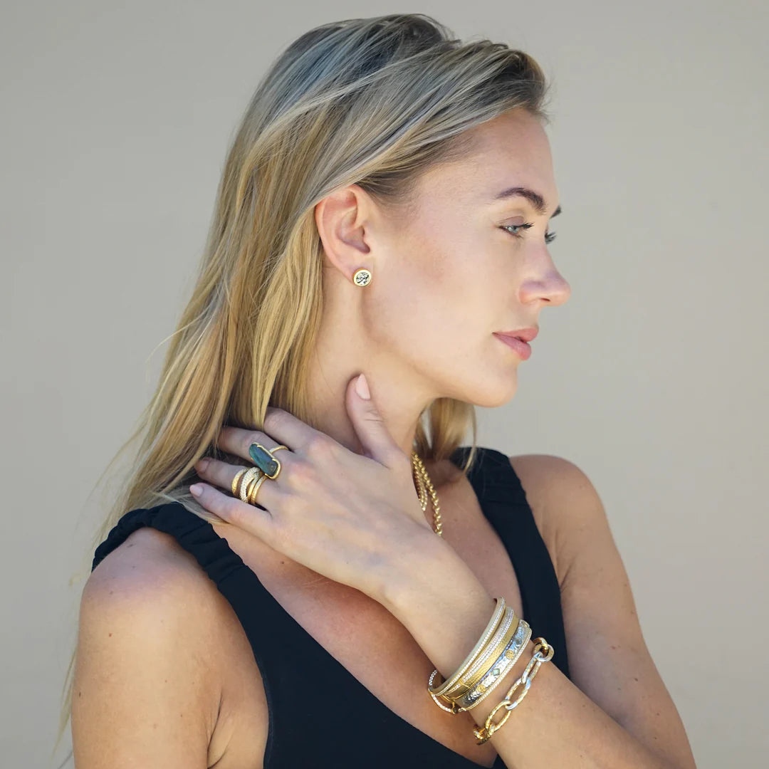 Gold Almora Layered Band Ring