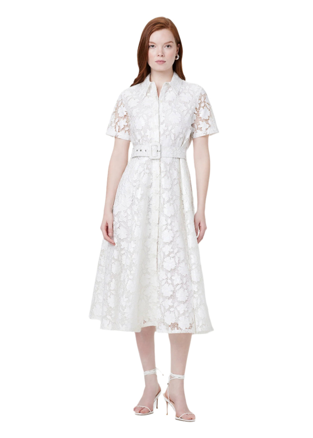 Jean Textured Laci Midi Dress in Optic – Carl Meyers