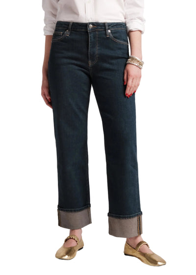 Smarty Cuffed Jeans Dark Denim