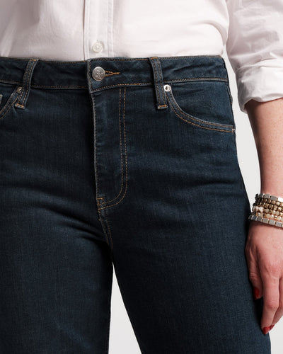 Smarty Cuffed Jeans Dark Denim