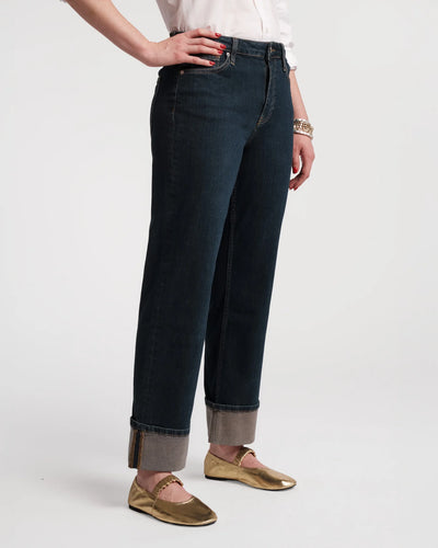 Smarty Cuffed Jeans Dark Denim