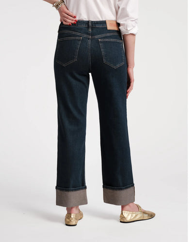 Smarty Cuffed Jeans Dark Denim