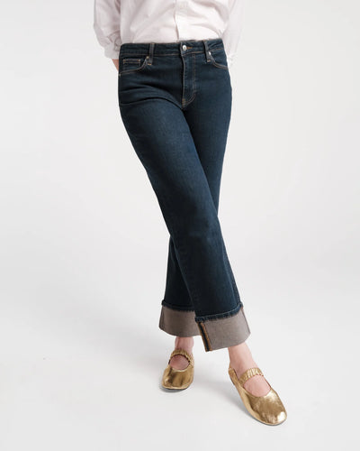 Smarty Cuffed Jeans Dark Denim