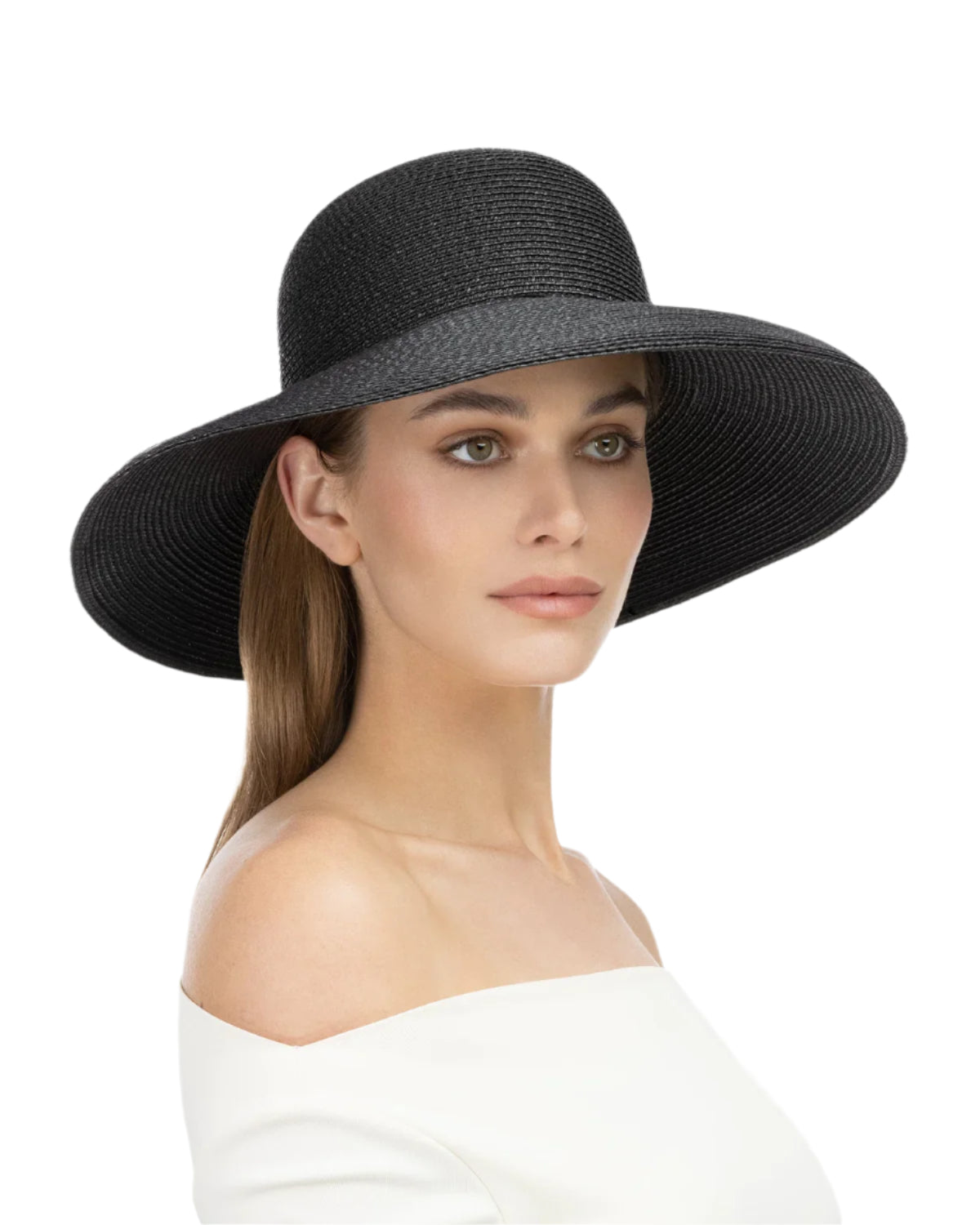 Hampton Straw Hat in Black