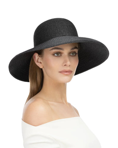 Hampton Straw Hat in Black