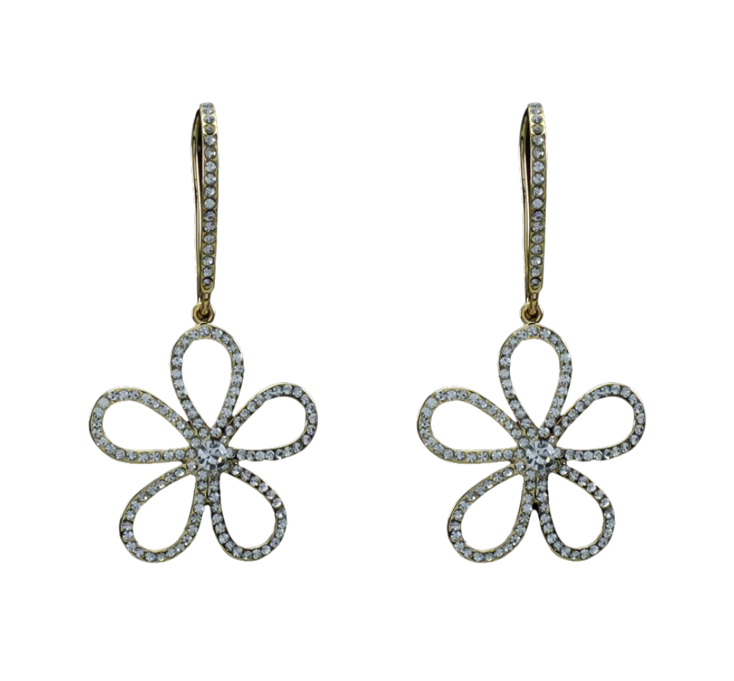 Small Flower Earrings - Gold