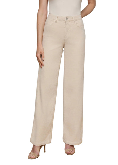 Scottie Corduroy Wide-Leg Jean in French Vanilla