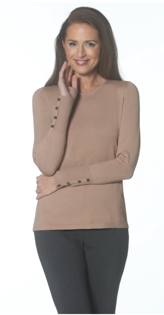 Long Sleeve Crewneck - Camel