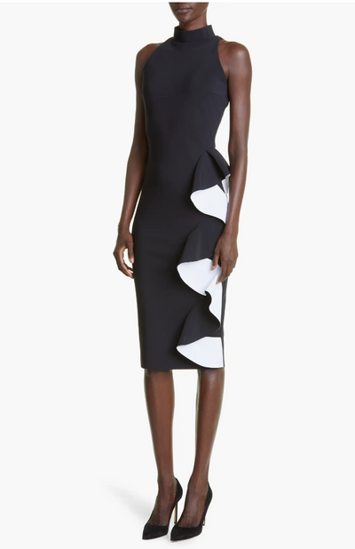 Asiliah Ruffle Sheath Dress