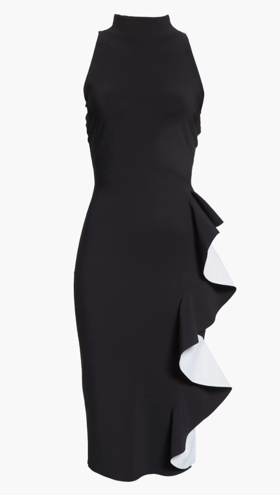 Asiliah Ruffle Sheath Dress
