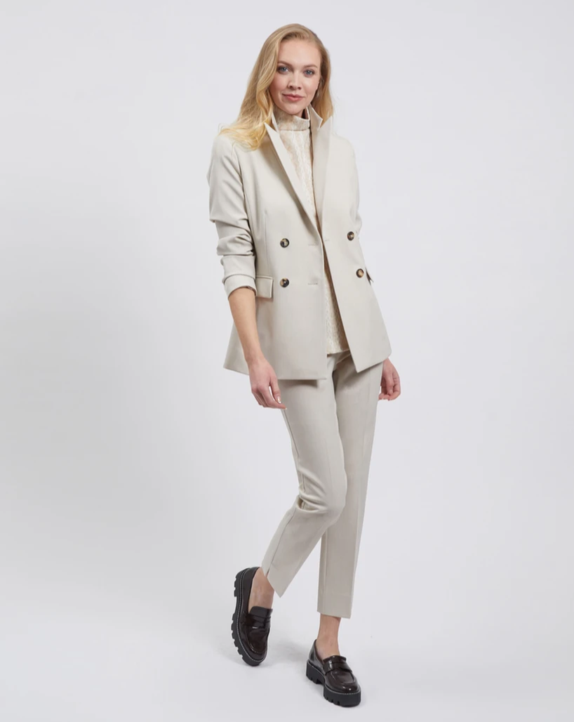 Double Breasted Jacket - Sand