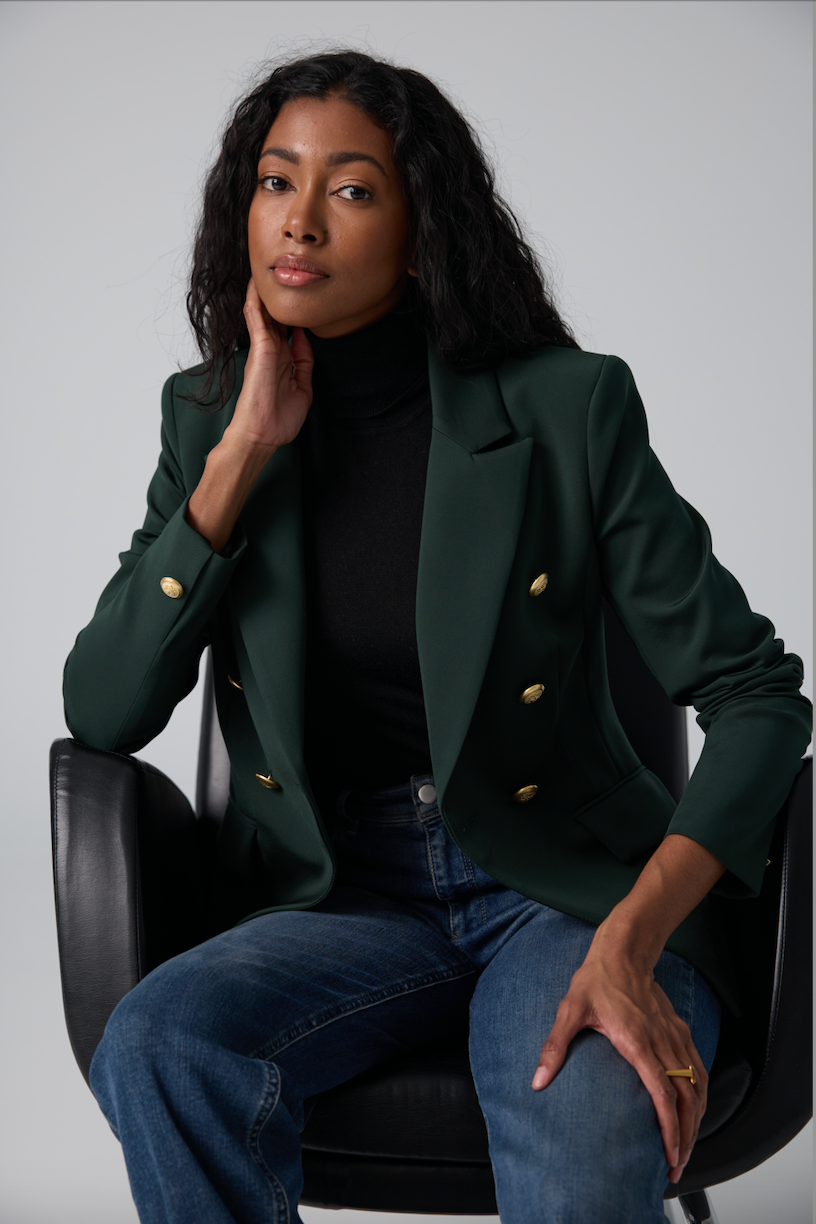 Jacket with 6 Buttons in Forest Green