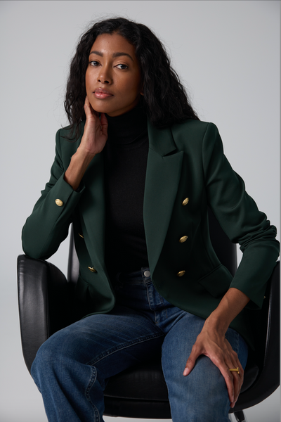 Jacket with 6 Buttons - Forest Green