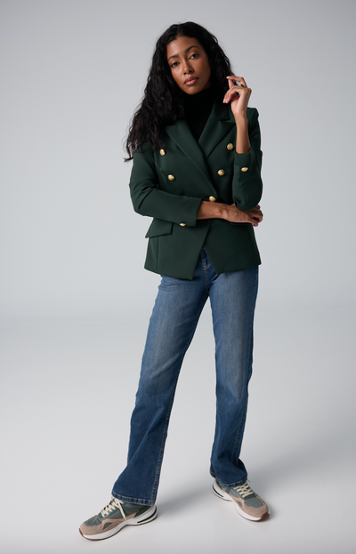 Jacket with 6 Buttons - Forest Green