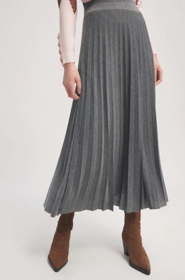 Pleat Skirt - Grey