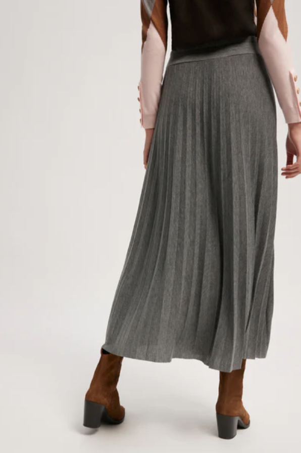 Pleat Skirt - Grey