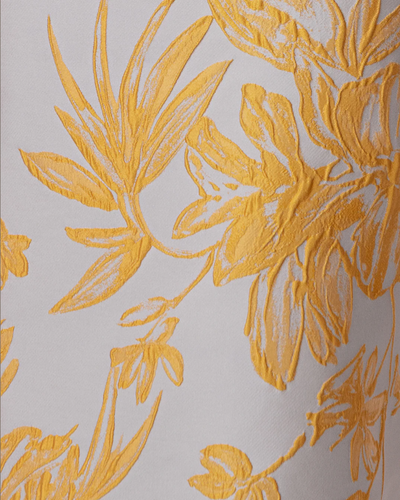 Jenkins Gown in Mustard/Steel